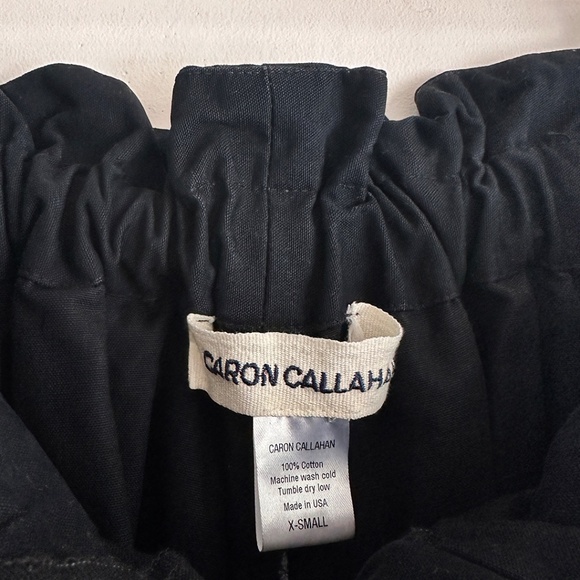 Caron Callahan Devon Pant highwaisted belted paperbag waist cotton 2 4 6 XS S - Picture 6 of 10